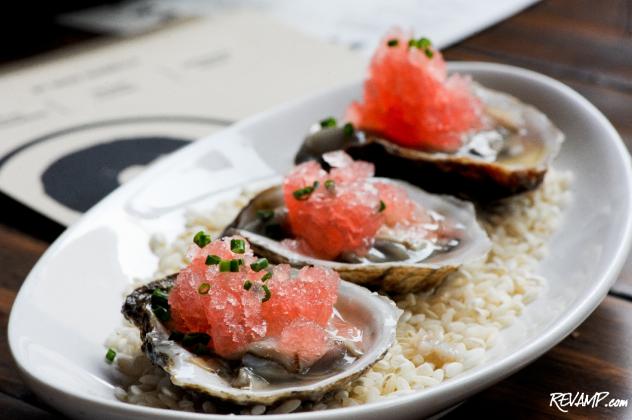 Insiders know to ask for a plate of oysters topped with Campari and grenadine-soaked shaved ice at Graffiato, when in season.